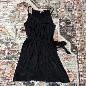 NEW BCBGeneration Shimmering Black Mini Dress SZ XXS